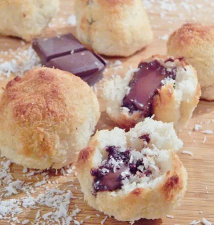 Rocher coco coeur chocolat